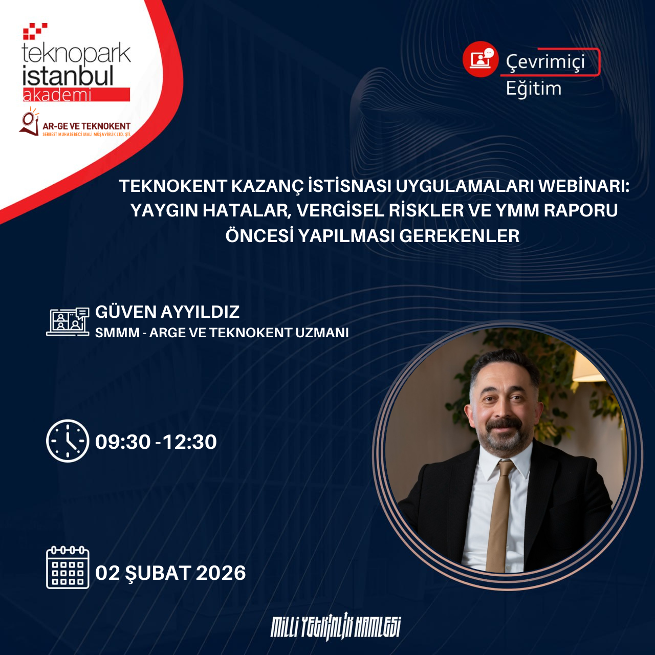 TEKNOKENT KAZANÇ İSTİSNASI UYGULAMALARI WEBİNARI
